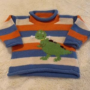 Claver Dinosaur Sweater - 12 M